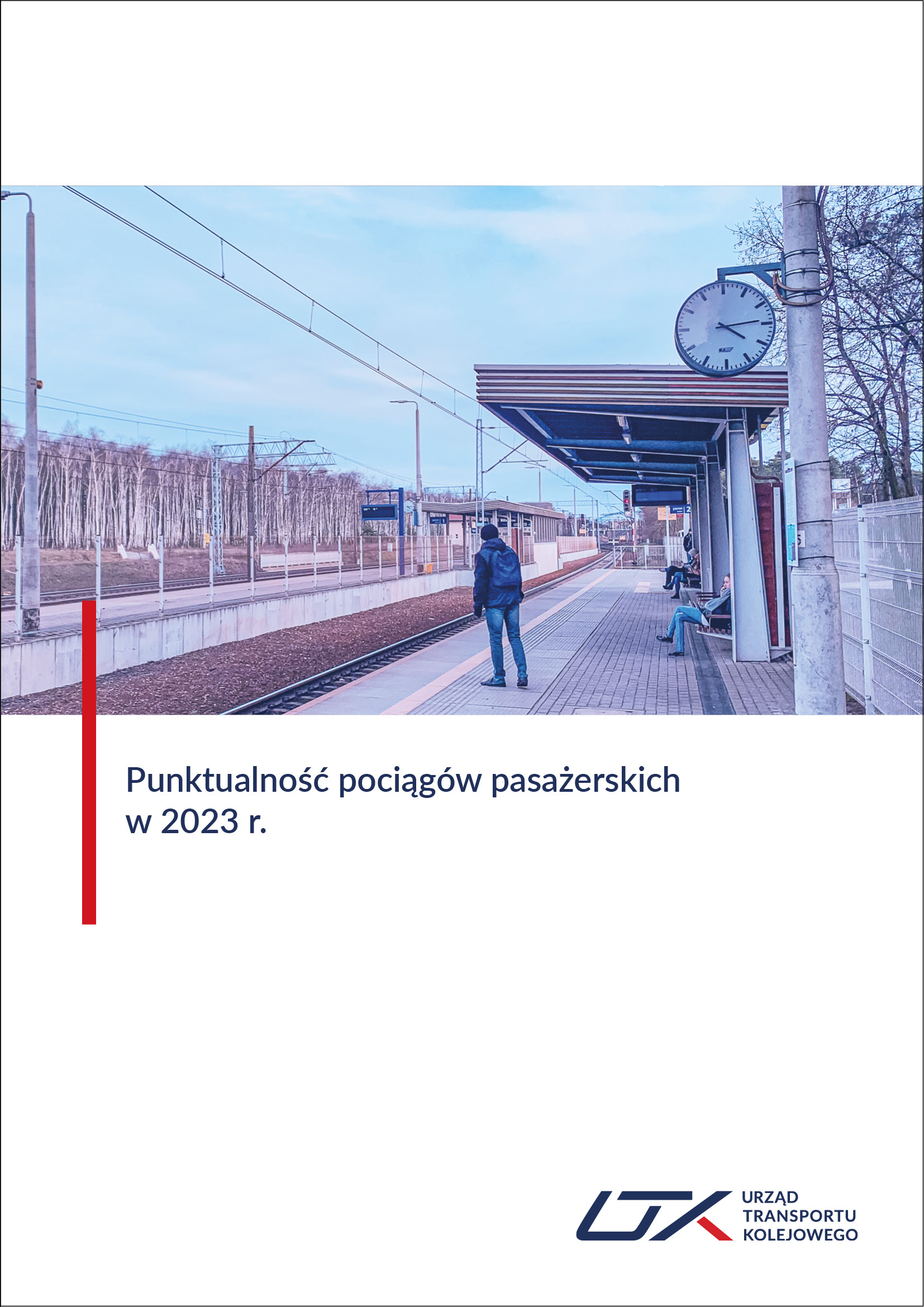 Punktualność pociągów pasażerskich 2023 - okładka